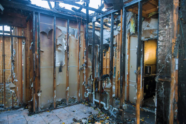 Professional Fire Damage Cleanup technician working in Sugar Land, TX